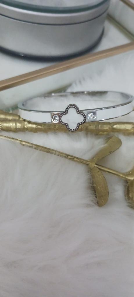 Sieraden van roestvrij staal, Handtassen en Accessoires, Armbanden, Nieuw, Staal, Overige kleuren, Met strass, Verzenden