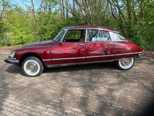 Citroen id/ds, Auto's, Oldtimers, Particulier, DS, Benzine, Berline, 4 deurs, Handgeschakeld, Rood, Bruin, Kunstmatig leder, Voorwielaandrijving