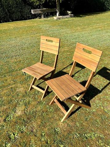 Klapstoelen van exotisch hout (nieuw) beschikbaar voor biedingen