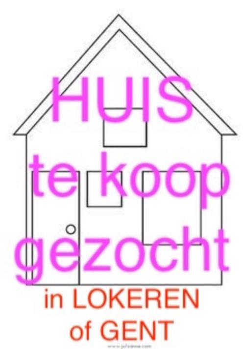Ik zoek een huis aan te kopen in LOKEREN of zuidkant  GENT, Immo, Huizen en Appartementen te koop, Gent, 200 tot 500 m², Overige soorten