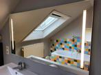 Badkamerspiegel - met verlichting, Ophalen, Gebruikt, 100 tot 150 cm, Minder dan 25 cm