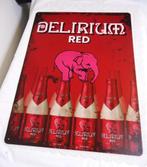 Bier Delirium Reclamebord Groot 40 x 30🤩🍺👀🤗😀🎁, Ophalen of Verzenden, Zo goed als nieuw, Reclamebord