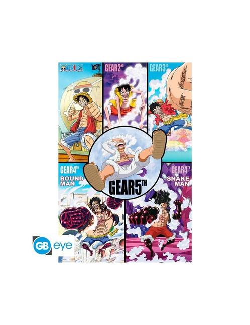 One Piece - Poster Maxi (91.5x61cm) - Gears history, Verzamelen, Posters, Nieuw, Overige onderwerpen, Deurposter of groter, Vierkant