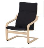 Fauteuil zwart eikenfineer, Ophalen, Zo goed als nieuw, Hout