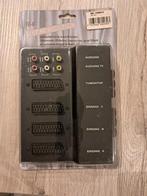 3-kanaals SCART AV omschakelaar, Audio, Tv en Foto, Audiokabels en Televisiekabels, Ophalen, Nieuw, Scartkabel