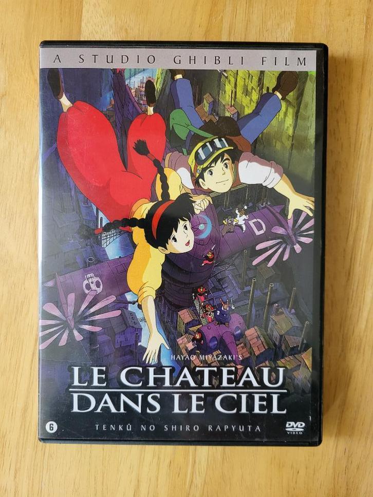 DVD Le Château dans le Ciel (Ghibli), Cd's en Dvd's, Dvd's | Tekenfilms en Animatie, Zo goed als nieuw, Anime (Japans), Tekenfilm