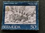 Bermuda 1985 - Komeet van Halley - kunst, Ophalen of Verzenden, Gestempeld, Midden-Amerika