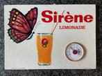 Ancien panneau publicitaire à limonade avec thermomètre, Collections, Enlèvement ou Envoi, Comme neuf, Panneau publicitaire