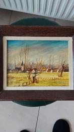 Schilderij op paneel 18x24cm., Antiek en Kunst, Ophalen