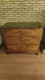 Mooie klassieke commode met marmerbovenblad, 3 ou 4 tiroirs, Klassiek, Moins de 100 cm, 100 à 150 cm