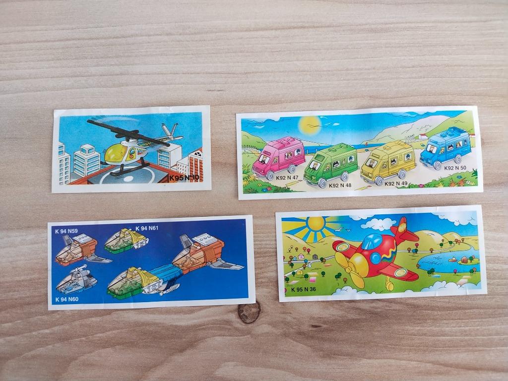 4 BPZ "Moyens de transport (voitures, etc.)" – KINDER/FERRER, Ophalen of Verzenden, Gebruikt, Overige typen