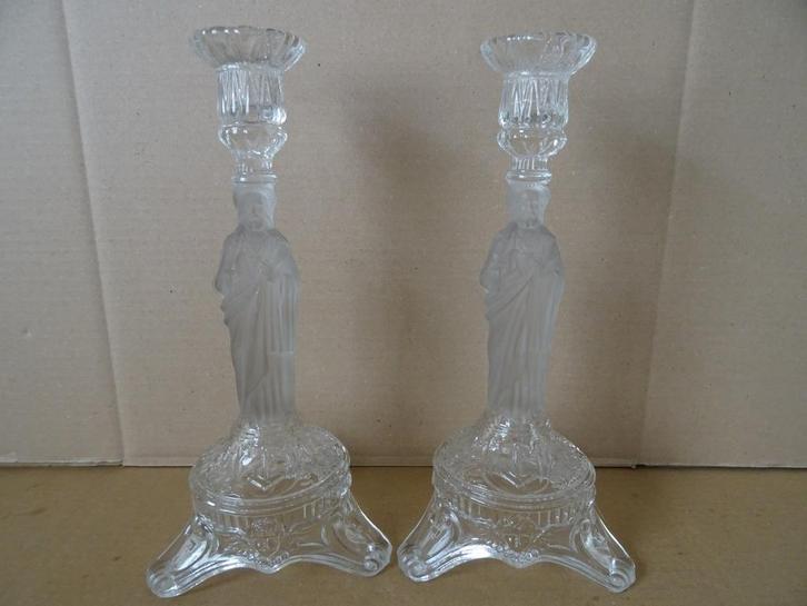 Kandelaar Jezus kandelaar Heilig Hart 30cm Ook los te koop, Verzamelen, Religie, Zo goed als nieuw, Christendom | Katholiek, Overige typen