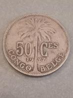 CONGO BELGE 50 centimes 1927 français - reservé Luc S., Timbres & Monnaies, Monnaies | Afrique, Enlèvement ou Envoi, Monnaie en vrac