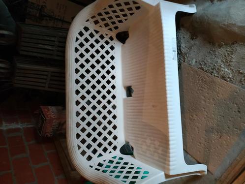 PVC tuinbank wit Nieuw !!, Tuin en Terras, Tuinbanken, Zo goed als nieuw, Ophalen