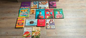 Pakket kookboeken (15 stuks + fiches) beschikbaar voor biedingen