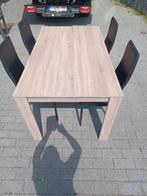 keuken tafel met 4 stoelen in giede staat, Jardin & Terrasse, Tables de jardin, Comme neuf, Enlèvement