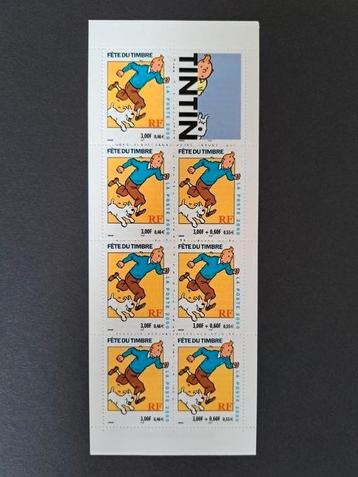 Boekje met 7 postzegels Tintin Stamp Festival 2000 (Frankrij beschikbaar voor biedingen