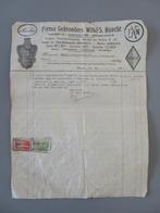 factuur 1931 Gebroeders Wolfs Haacht Velos FN Renault, Verzenden, Zo goed als nieuw, Gebouw, Voor 1940