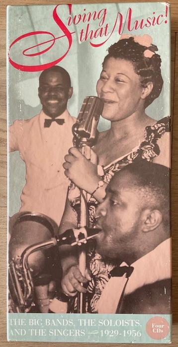 “Swing That Music-The Big Bands, The Soloists-1929-56” 4 cds beschikbaar voor biedingen