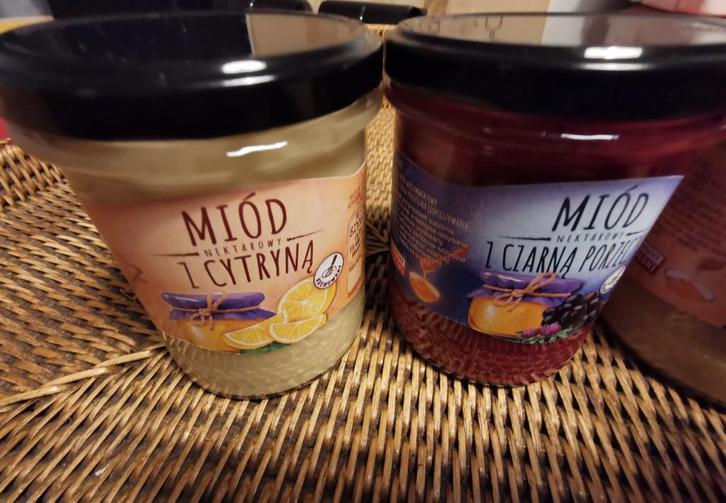 Miel véritable au gingembre, cassis, citron et framboises, Divers, Produits alimentaires, Envoi