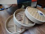 Panier à vapeur en bambou Ø 26 cm. Neuf., Enlèvement, Neuf