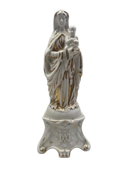 Maagd Maria met het Kindje Jezus — Andenne Porselein, Antiek en Kunst, Antiek | Religieuze voorwerpen, Ophalen of Verzenden