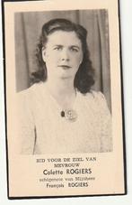 Dp. Colette ROGIERS Issy-lez-Moulineaux Gent 1960 (foto), Verzamelen, Bidprentjes en Rouwkaarten, Verzenden, Bidprentje