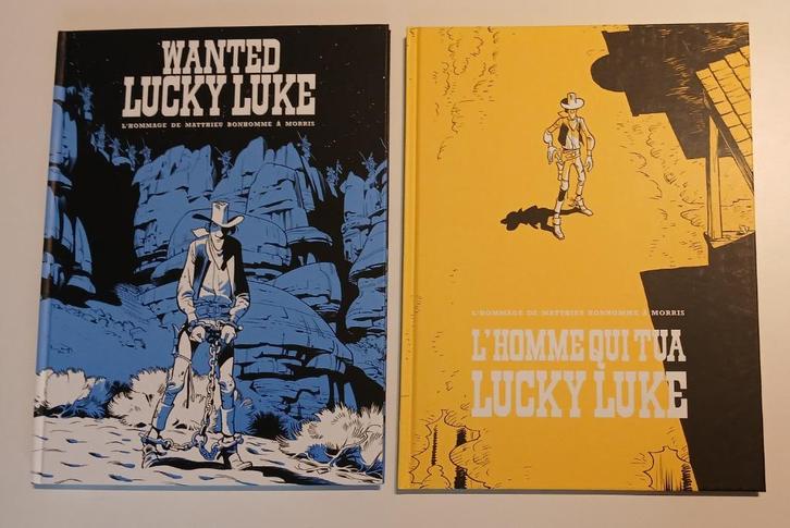 2 BD homme qui tua Lucky Luke + Wanted Canal BD EO Bonhomme, Livres, BD, Neuf, Plusieurs BD, Enlèvement ou Envoi
