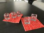 Lot de bougeoirs en verre, Autres couleurs, Comme neuf, Enlèvement, Autres matériaux