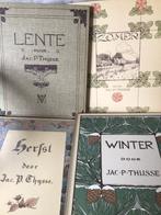 4 Oude plaatjesalbums.Lente-Zomer-Herfst-Winter. Verkade, Ophalen of Verzenden
