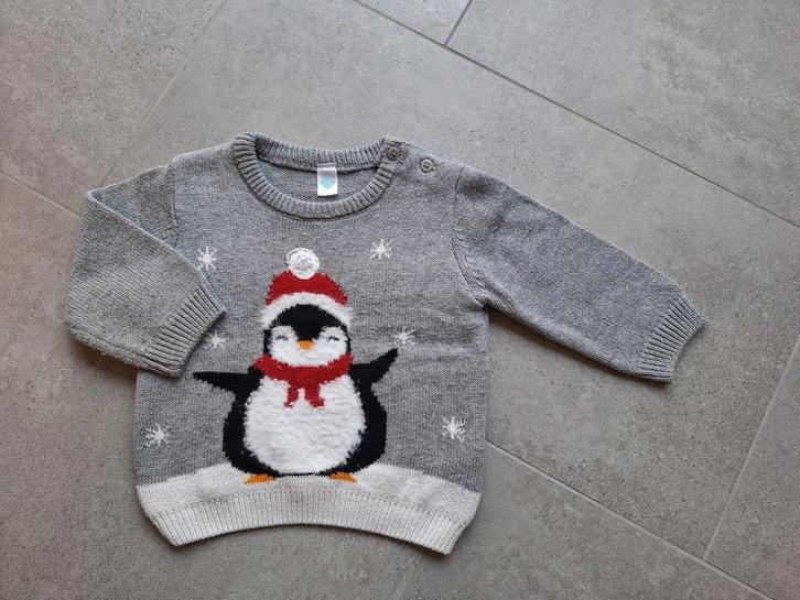 Trui (winter - kerst) - maat 12 mnd, Kinderen en Baby's, Babykleding | Maat 62, Zo goed als nieuw, Jongetje of Meisje, Truitje of Vestje