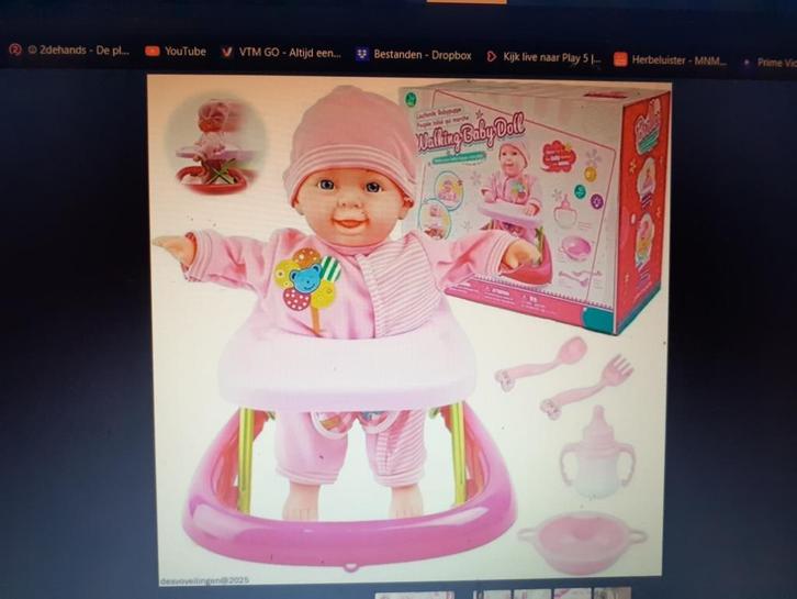 walking baby doll NIEUW, Kinderen en Baby's, Speelgoed | Poppen, Nieuw, Babypop, Ophalen of Verzenden
