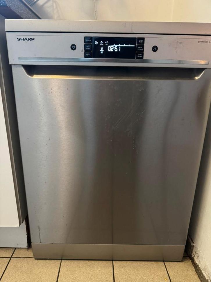 Lave-vaisselle Sharp, Electroménager, Lave-vaisselle, Utilisé, Autoportant, Moins de 85 cm, 45 à 60 cm, Classe énergétique A ou plus économe