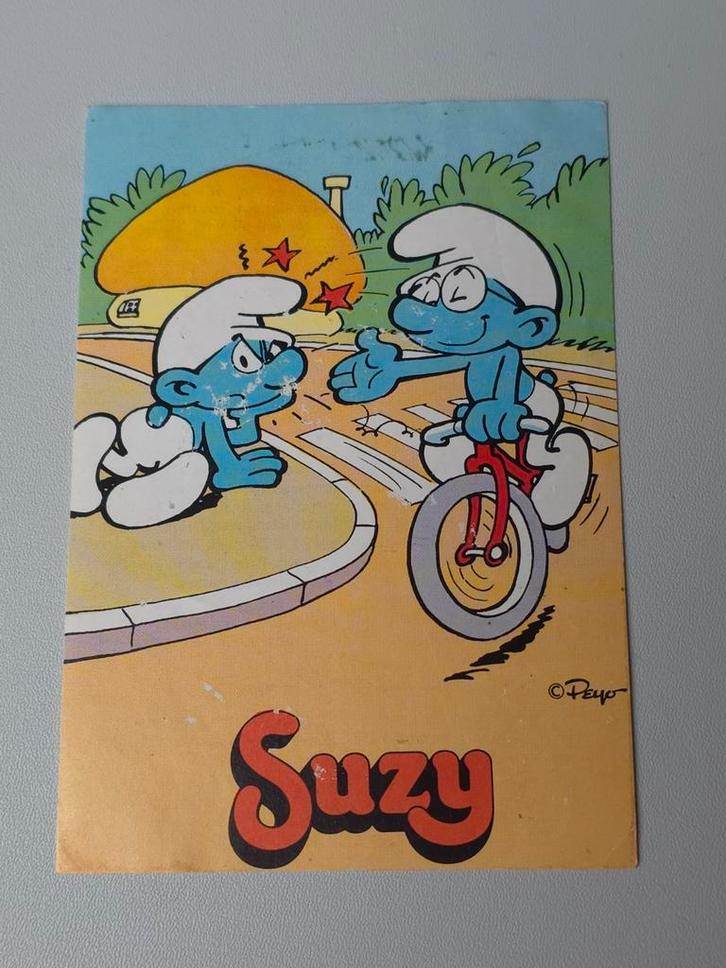 Autocollant Schtroumpf Suzy no 15, Verzamelen, Smurfen, Zo goed als nieuw, Overige typen, Overige Smurfen, Verzenden