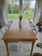 Table de salle à manger en chêne, Maison & Meubles, Tables | Tables à manger, Comme neuf, Chêne, Rectangulaire, 50 à 100 cm