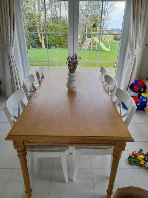 Table de salle à manger en chêne, Maison & Meubles, Tables | Tables à manger, Comme neuf, 50 à 100 cm, 150 à 200 cm, Cinq personnes ou plus