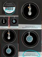 ✓ JEWELRY SET 60 SWAROVSKI-bedeltjes & 925 zilver, Ophalen, Nieuw, Bloem of Plant, Zilver