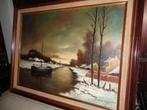 *Belle grande peinture -H. Debeuf -Mentionné au PIRON, BAS.., Antiquités & Art, Enlèvement ou Envoi
