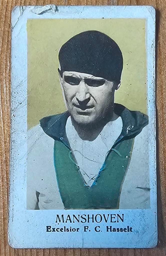 1930s (pre panini) Manshoven Excelsior FC Hasselt!, Hobby en Vrije tijd, Stickers en Plaatjes, Gebruikt, Plaatje, Ophalen of Verzenden