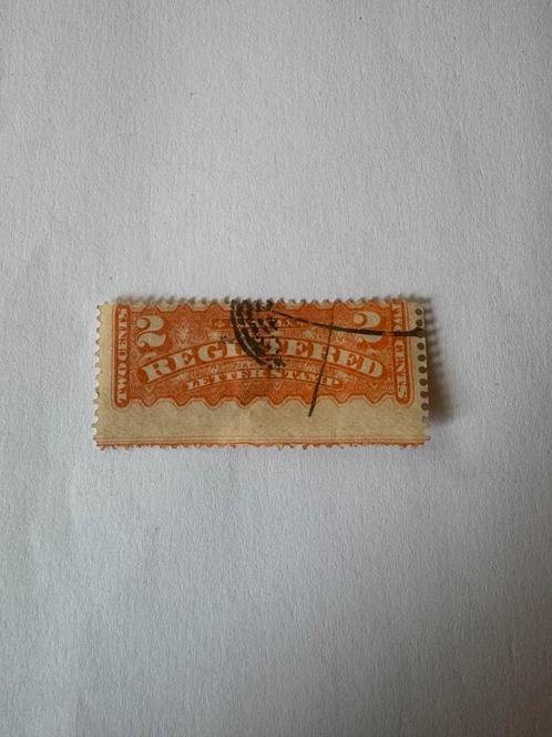 Canada 2 cent aangetekende briefstempel — oude postzegel, Postzegels en Munten, Postzegels | Amerika, Ophalen of Verzenden