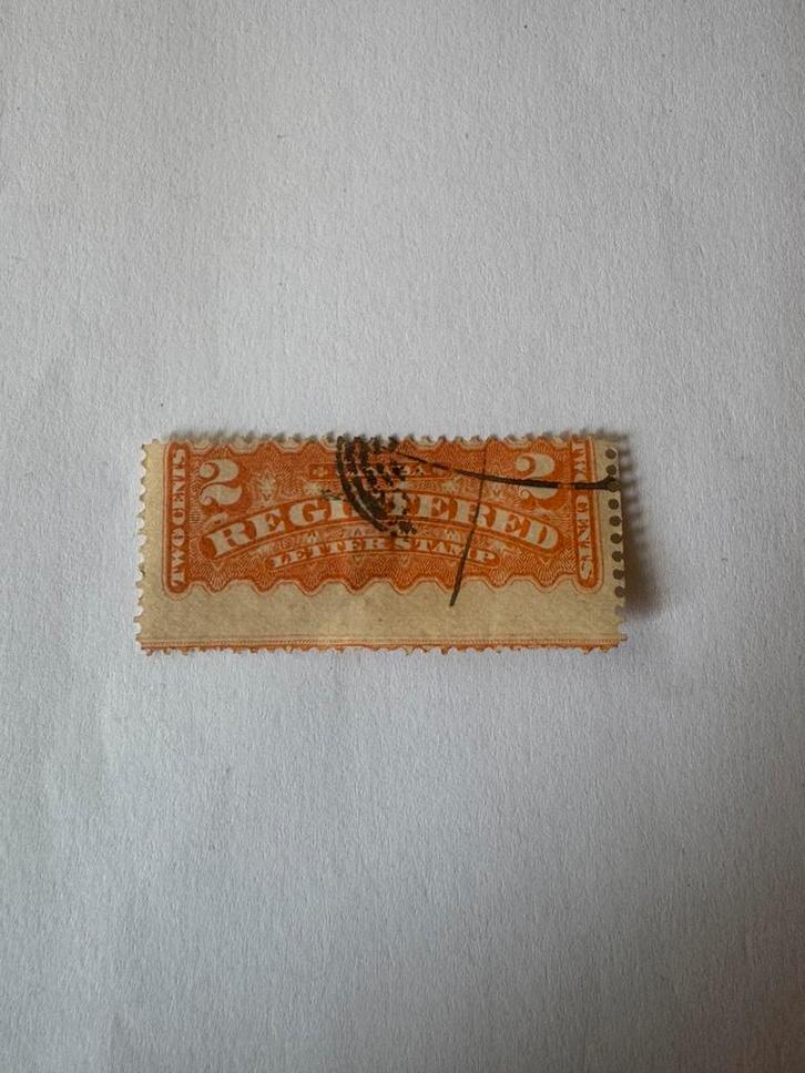 Canada 2 cent aangetekende briefstempel — oude postzegel, Postzegels en Munten, Postzegels | Amerika, Ophalen of Verzenden