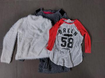 Pakket jurkje, longsleeve en trui 12-14 jaar beschikbaar voor biedingen