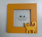 houten fotokader poes 12 x 12 cm geel oranje, Kinderen en Baby's, Ophalen of Verzenden, Zo goed als nieuw, Overige typen