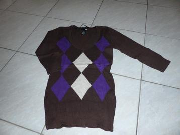 Pull H&M violet/marron - taille S