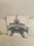 1 kleine poster wit met de Eiffeltoren in Parijs, Gebruikt, Ophalen of Verzenden