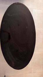 Ovaal zwart salon tafel, Huis en Inrichting, Tafels | Salontafels, Ophalen, Ovaal