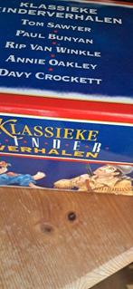 Kartonnen boekkoffertje met klassieke kinderverhalen, Ophalen, Zo goed als nieuw, Diverse Auteurs, Fictie algemeen