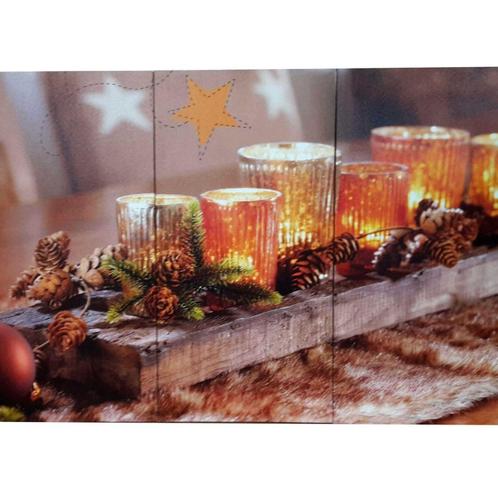 canvas Theelicht, Huis en Inrichting, Woonaccessoires | Schilderijen, Tekeningen en Foto's, Nieuw, Foto of Poster, 50 tot 75 cm