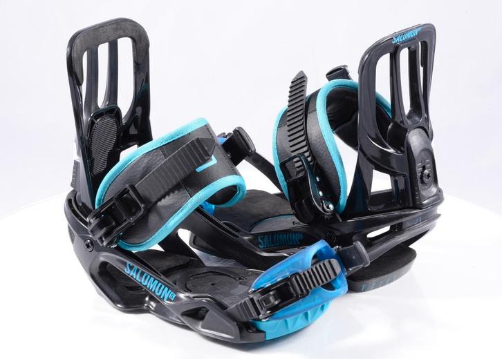 Fixations de snowboard S SALOMON PACT UNITE noir/bleu, Sports & Fitness, Snowboard, Utilisé, Fixations, Envoi