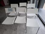 Zes witte keukenstoelen perfecte staat, Ophalen, Zo goed als nieuw